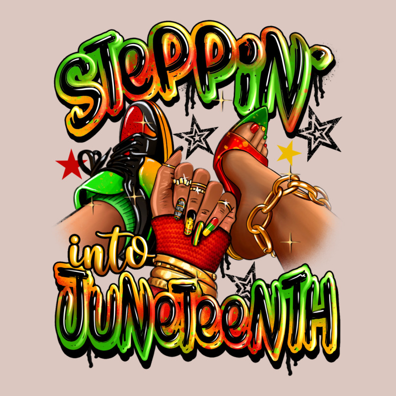 Steppin' Into Juneteenth Sneaker And Heel Afro Wom Premium Hoodie by RanaPortraitStore | Teevron