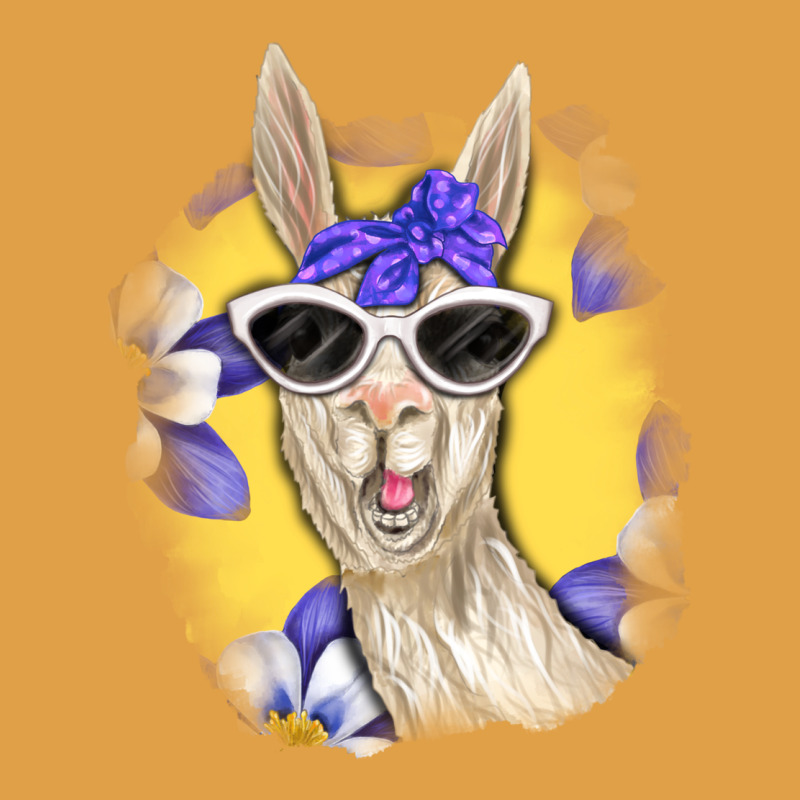 Llama With Sunglasses Premium Hoodie by RanaPortraitStore | Teevron