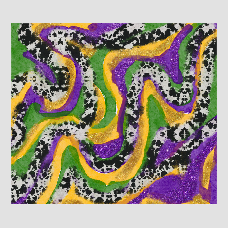 Mardi Gras Cowhide Premium Hoodie by RanaPortraitStore | Teevron