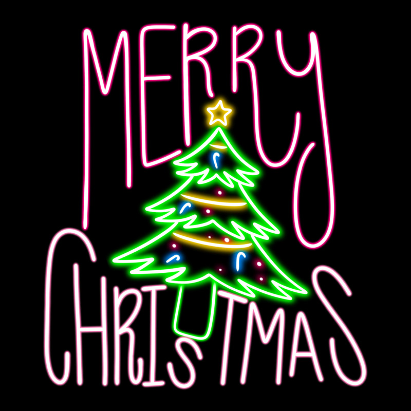 Merry Neon Christmas Heavy Core Tee by CowhideDigitalArt | Teevron