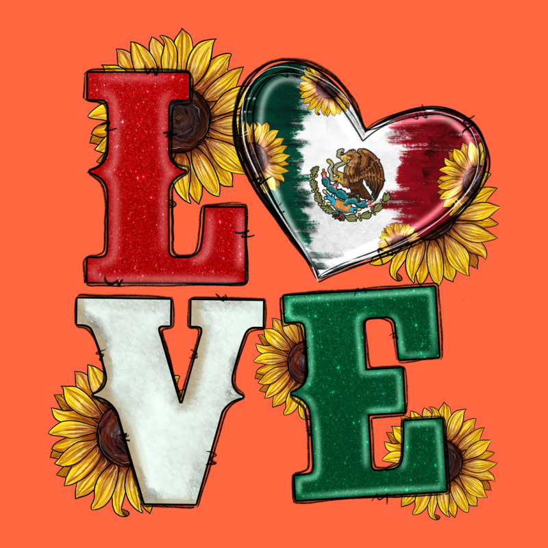 Mexican Flag With Sunflowers Love Premium Hoodie by RanaPortraitStore | Teevron