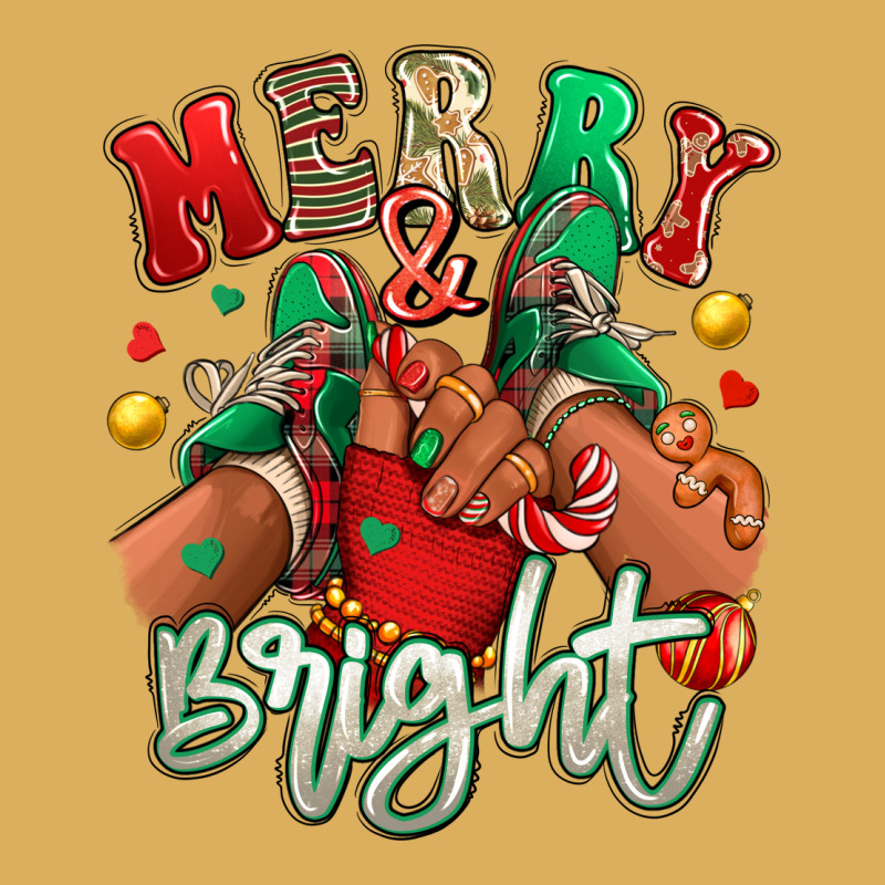 Merry And Bright Black Kid Sneakers Premium Hoodie by RanaPortraitStore | Teevron