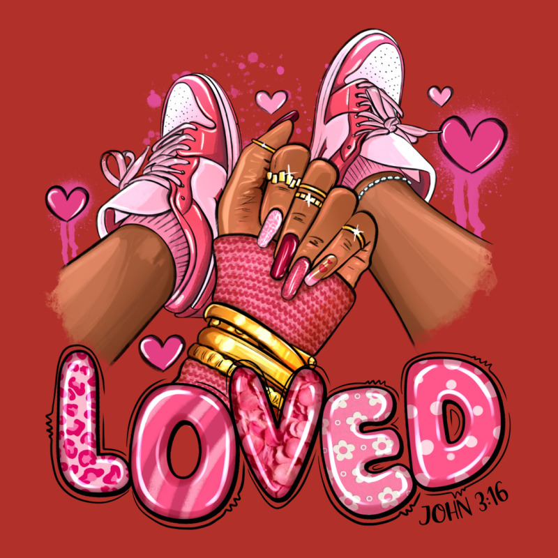 Loved Valentine's Day Afro Girl Sneakers Premium Hoodie by RanaPortraitStore | Teevron