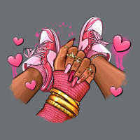 Valentines Day Afro Girl Sneakers Premium Hoodie | Teevron