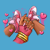 Valentines Day Afro Girl Sneakers Premium Hoodie | Teevron