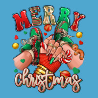 Merry Christmas Caucasian Girl Sneakers Premium Hoodie | Teevron