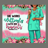 She Works Willingly With Her Hands Afro Nurse Premium Hoodie | Teevron
