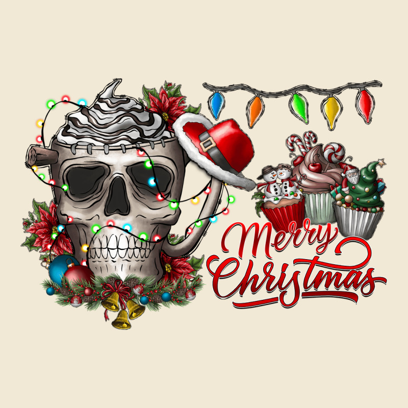 Merry Christmas  Skull Premium Tee by CowhideDigitalArt | Teevron