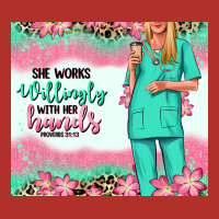 She Works Willingly With Her Hands Blonde Nurse Premium Hoodie | Teevron