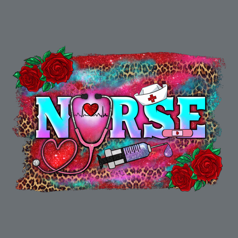 Valentines Day Nurse With Leopard And Turquoise Ba Premium Hoodie by RanaPortraitStore | Teevron