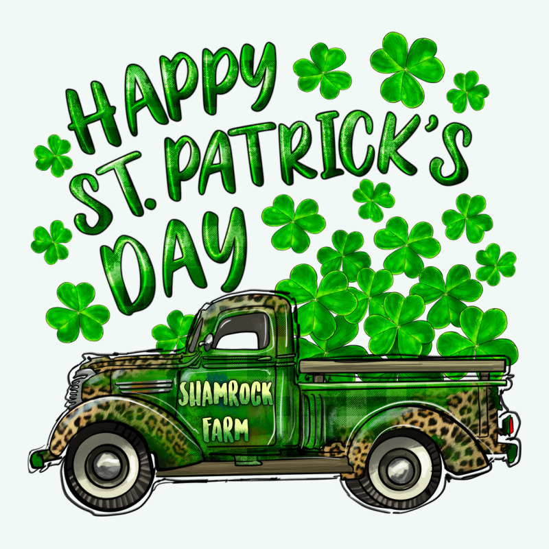 Happy St. Patricks Day Shamrock Farm Truck Premium Hoodie by RanaPortraitStore | Teevron