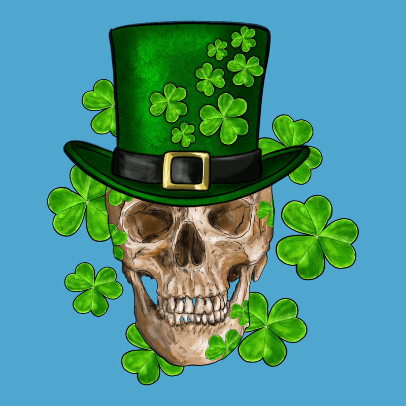 St. Patricks Day Skull Premium Hoodie by RanaPortraitStore | Teevron
