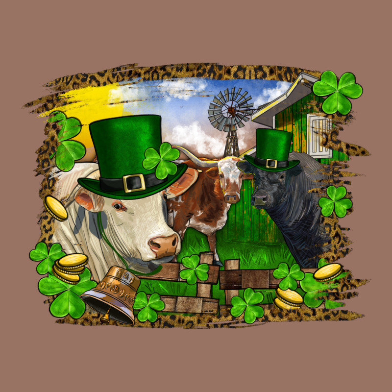 St Patricks Day Cows Premium Hoodie by RanaPortraitStore | Teevron