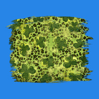 St Patricks Day Shamrock Leopard Background Premium Hoodie | Teevron