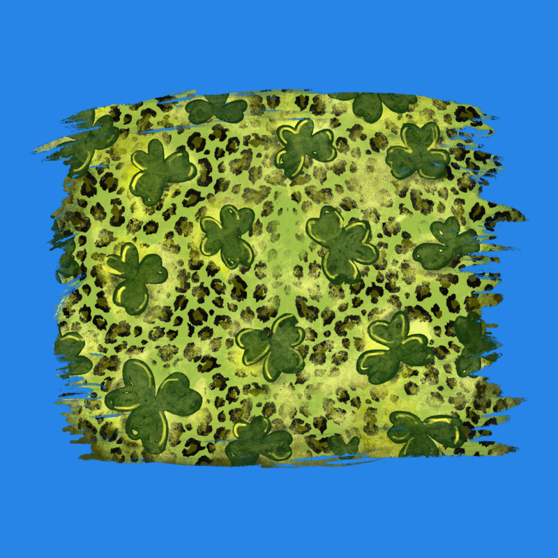 St Patricks Day Shamrock Leopard Background Premium Hoodie by RanaPortraitStore | Teevron