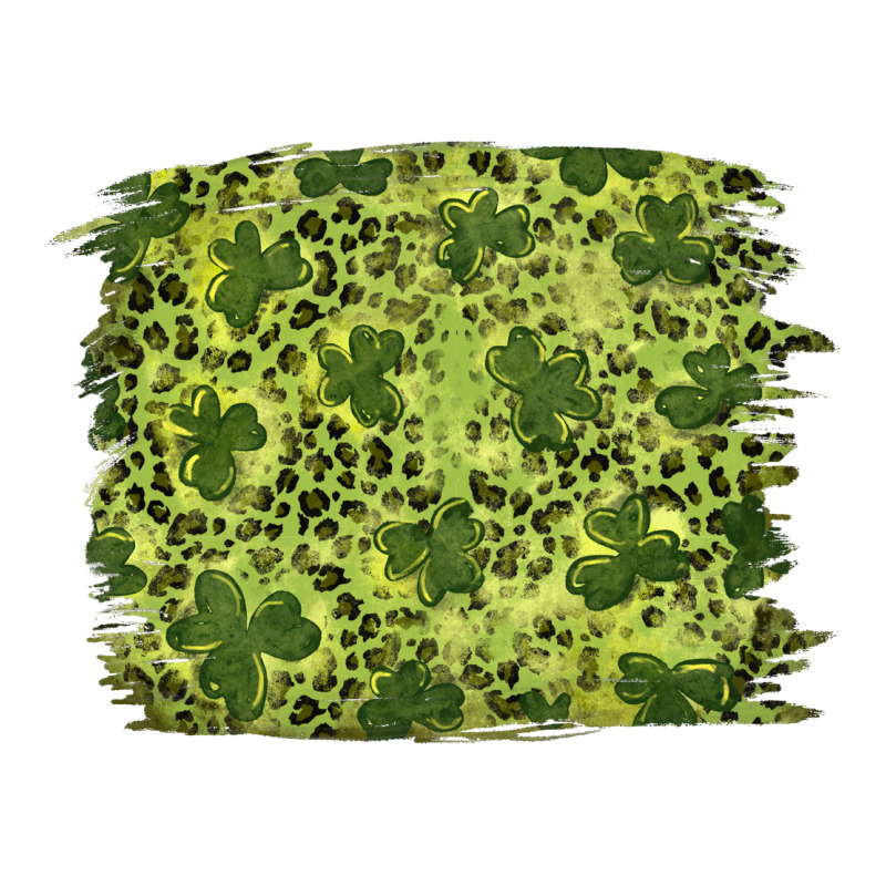 St Patricks Day Shamrock Leopard Background Premium Hoodie by RanaPortraitStore | Teevron