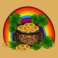 St Patricks Shamrock Gold Leopard Rainbow Premium Hoodie | Teevron