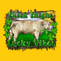 Thick Thighs Lucky Vibes Charolais Bull Premium Hoodie | Teevron