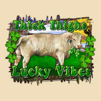 Thick Thighs Lucky Vibes Charolais Bull Premium Hoodie | Teevron