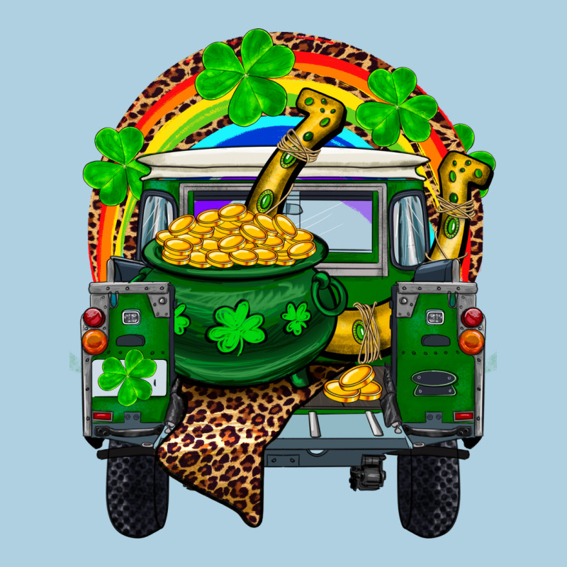 St Patricks Day Truck With Pot Of Gold Horseshoe A Premium Hoodie by RanaPortraitStore | Teevron