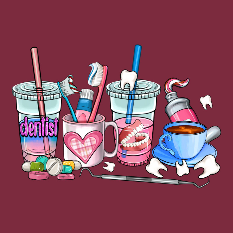 Dentist Coffee Cups Premium Hoodie by AdoDesignShop | Teevron