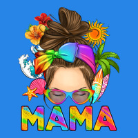 Messy Bun Mama Summer Premium Hoodie | Teevron