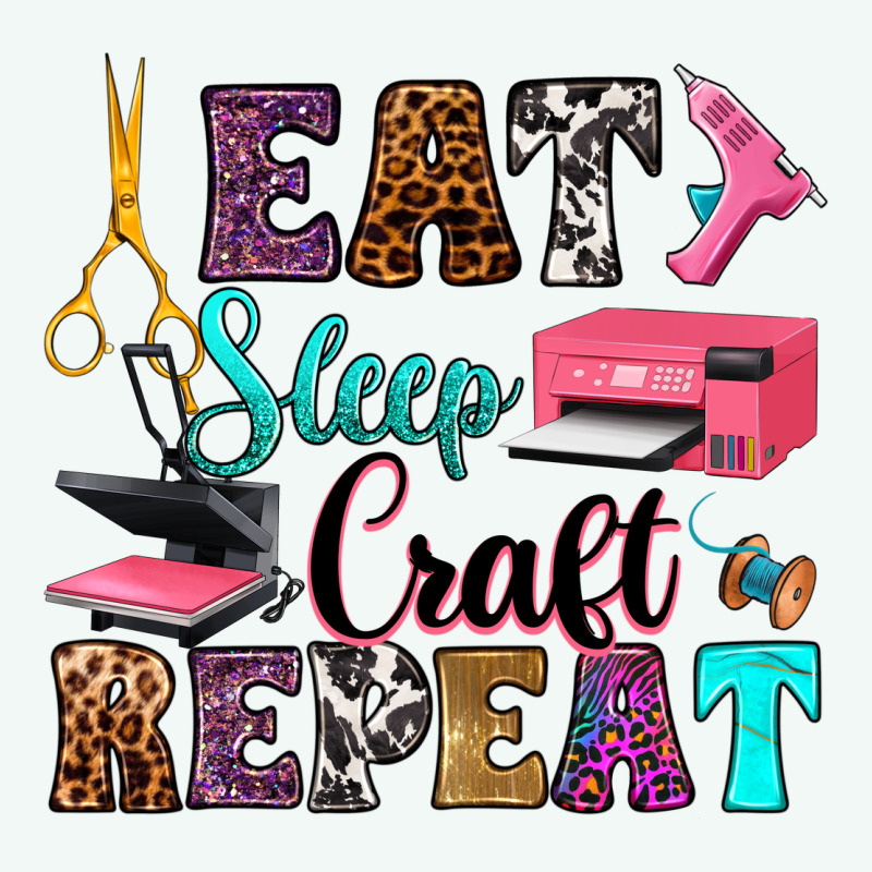 Eat Sleep Craft Repeat Premium Hoodie by RanaPortraitStore | Teevron