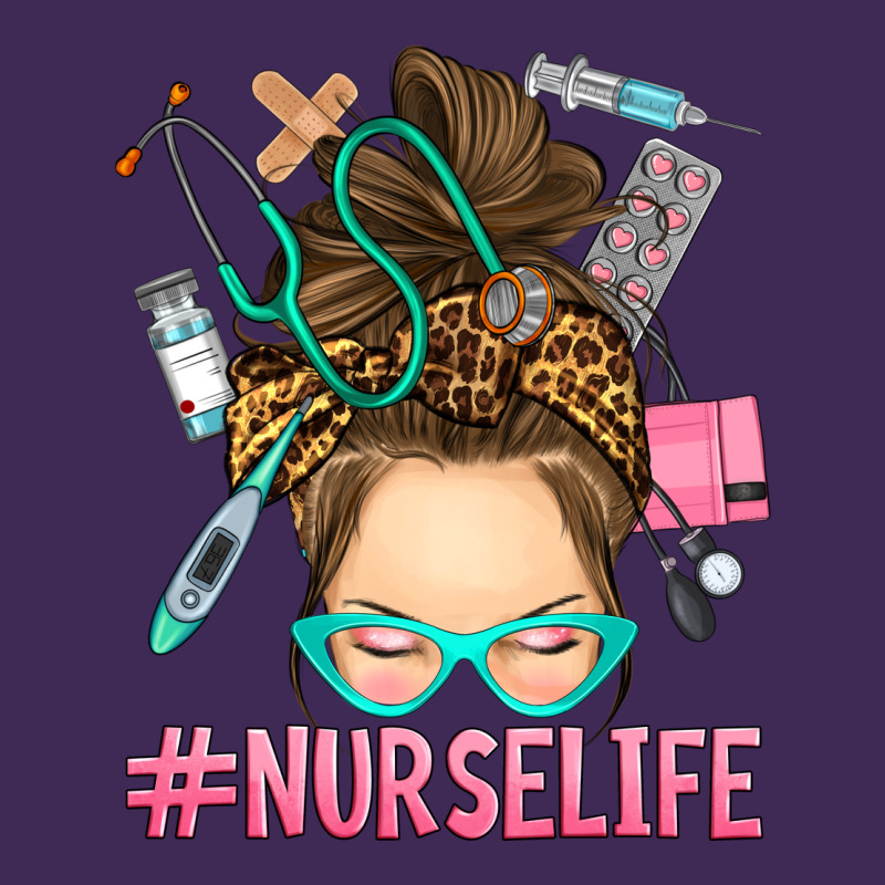 Messy Bun Nurse Life Premium Hoodie by RanaPortraitStore | Teevron
