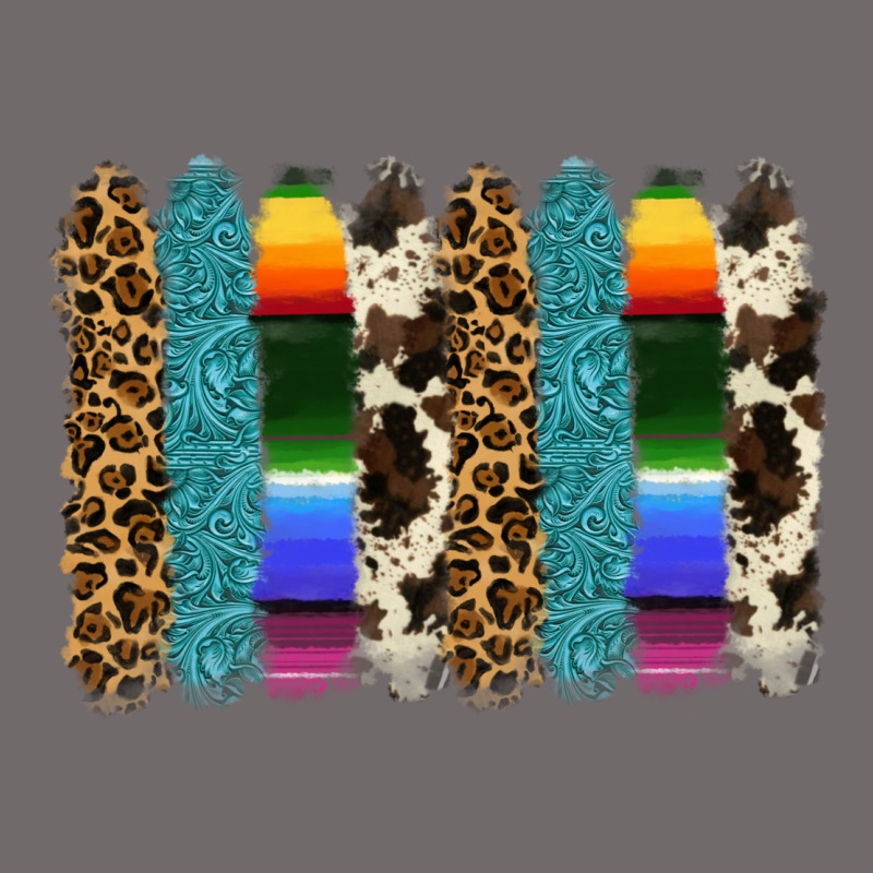Serape Leopard Tooled Leather Cowhide Background Urban Heavy Tee by RanaPortraitStore | Teevron