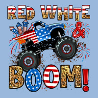 Red White Boom Monster Truck Premium Hoodie | Teevron