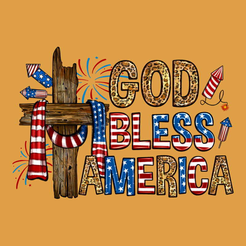 God  Bless America With Cross Premium Hoodie by RanaPortraitStore | Teevron