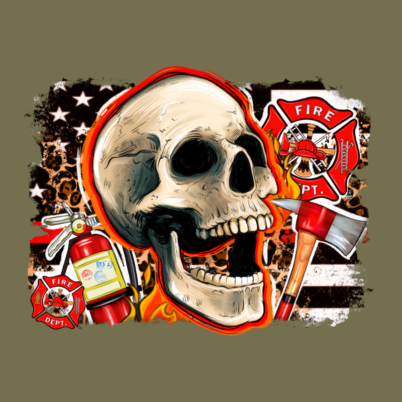 Firefighter Skull Vintage Hoodie by AdoDesignShop | Teevron