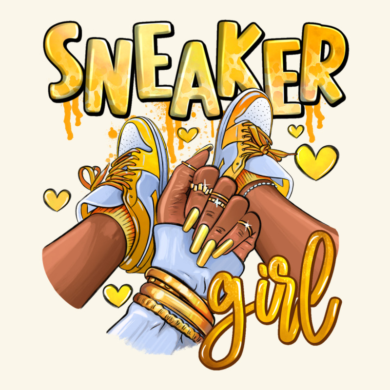 Yellow Sneaker Girl Afro Woman Premium Hoodie by RanaPortraitStore | Teevron