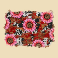 Valentines Day Sunflowers Leopard Cowhide Backgrou Premium Hoodie | Teevron