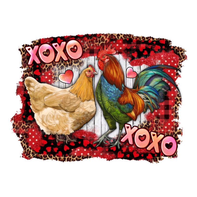Xoxo Rooster And Chicken Premium Hoodie by RanaPortraitStore | Teevron