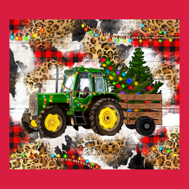 Christmas Farm Tractor Premium Hoodie by RanaPortraitStore | Teevron