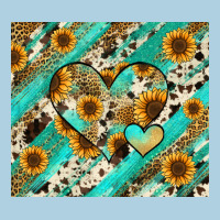 Leopard Sunflower Hearts Premium Hoodie | Teevron