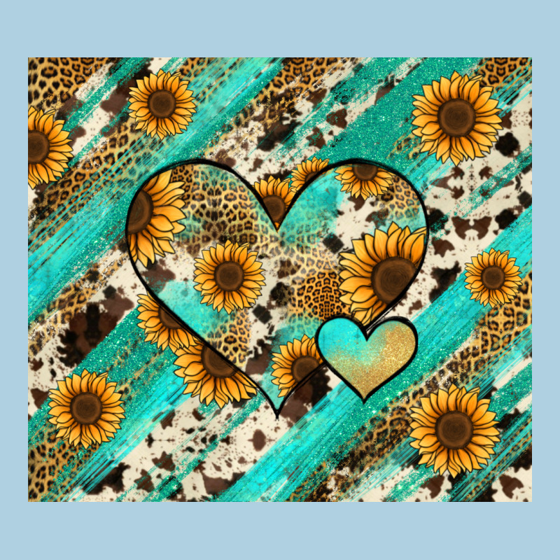 Leopard Sunflower Hearts Premium Hoodie by RanaPortraitStore | Teevron