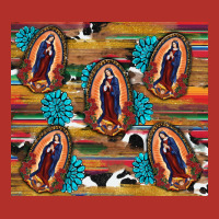 Serape Gemstone Glitter Cowhide Lady Of Guadalupe Premium Hoodie | Teevron