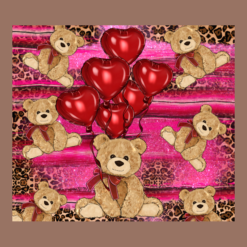Valentines Day Teddy Bear Tumbler Premium Hoodie by RanaPortraitStore | Teevron