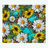 Western Daisy And Sunflower Premium Hoodie | Teevron