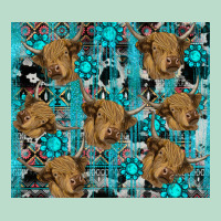 Western Aztec Highland Cow Premium Hoodie | Teevron