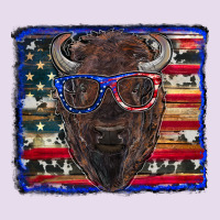 Bison With American Flag Premium Hoodie | Teevron