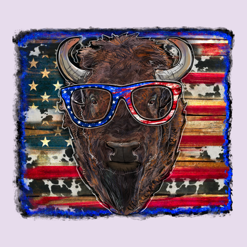 Bison With American Flag Premium Hoodie by RanaPortraitStore | Teevron