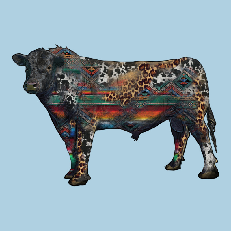 Black Angus Bull With Western Patterns Premium Hoodie by RanaPortraitStore | Teevron