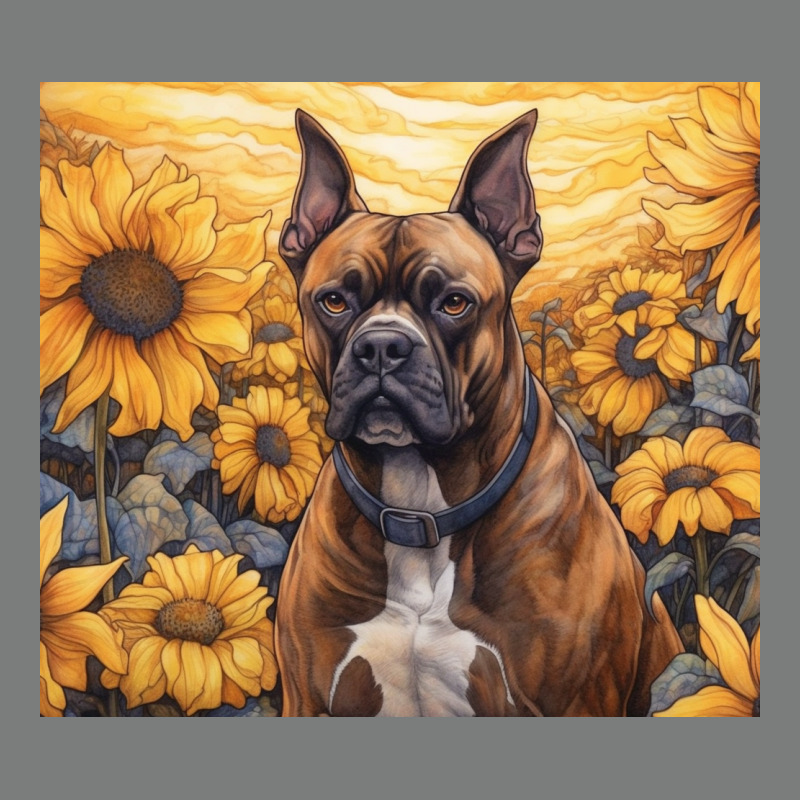 Boxer Dog Premium Hoodie by Unal Design | Teevron