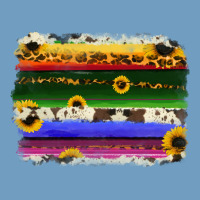 Serape Sunflowers Leopard Cowhide Background Urban Heavy Tee | Teevron