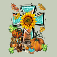 Western Thankful Cross Pumpkin Long Sleeve Tee | Teevron