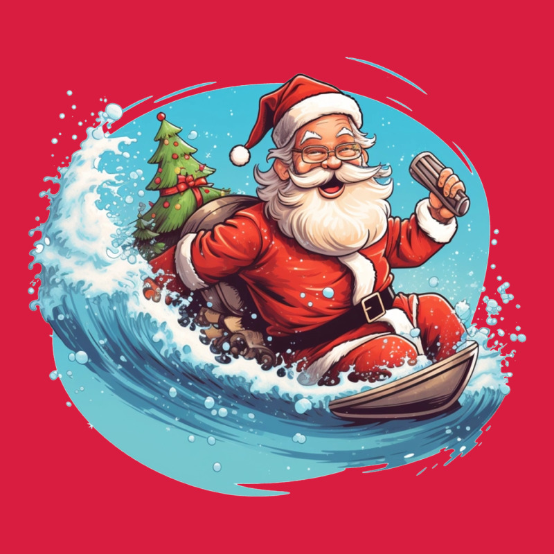 Surf Happy Santa Premium Hoodie by Unal Design | Teevron