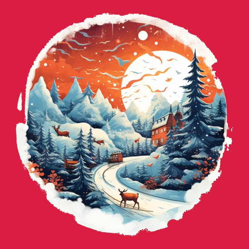 Deer Snow House Design Premium Hoodie by Unal Design | Teevron
